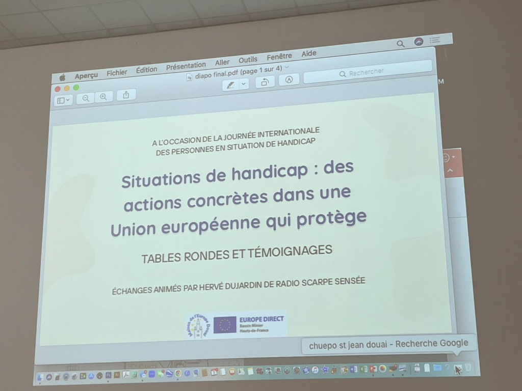 Diapositive de la table ronde handicap